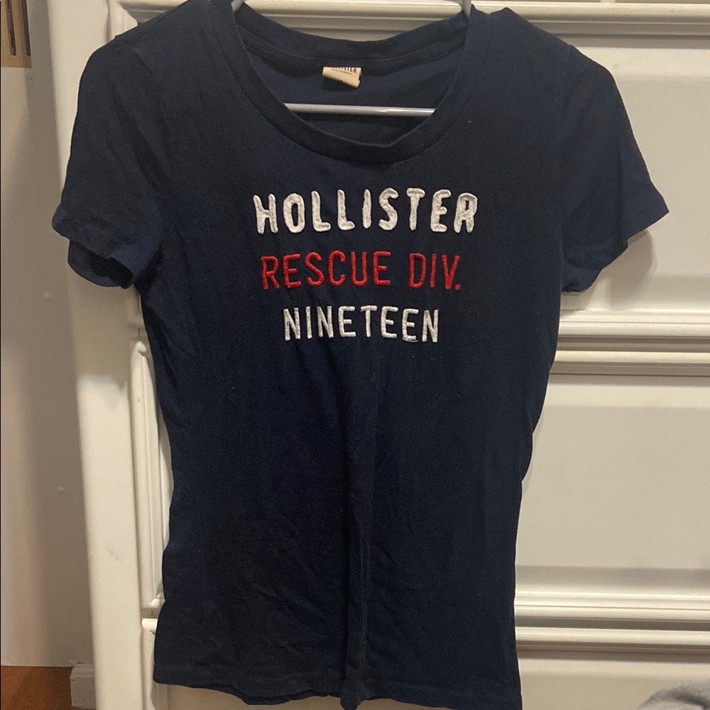 Hollister Navy Blue Womens T-Shirt
